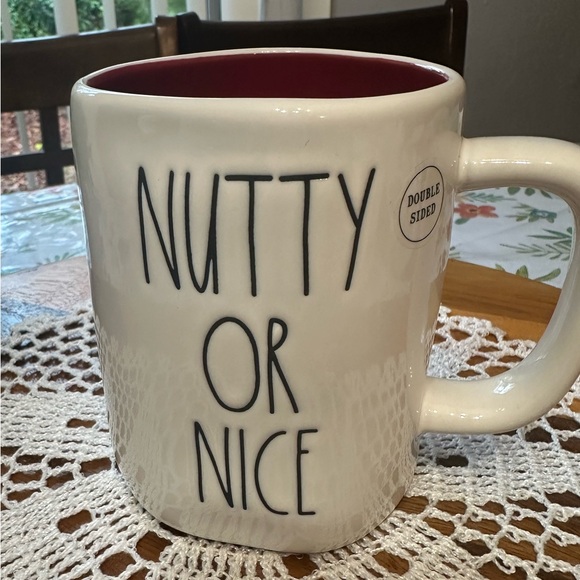 ceramic “NUTTY OR NICE” coffee mug - Picture 6 of 9